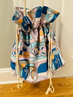 🏖️ Lele Sadoughi x Solid & Striped Penelope drawstring bag 🏖️
